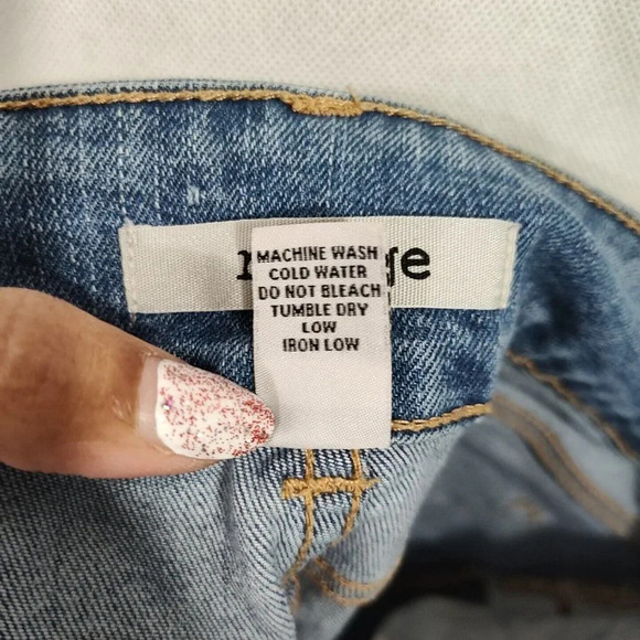 Refuge Ripped Skinny Jeans Denim Women Size 8 Blue Light Wash Distressed - Picture 5 of 5